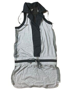 2007 Gianfranco Ferre Sheer Back Drop Waist Super Sexy Atheisure Inspired Dress